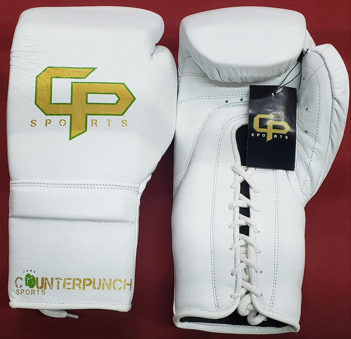 White boxing store gloves 16 oz